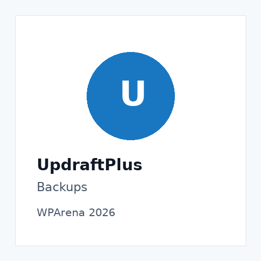 UpdraftPlus plugin visual